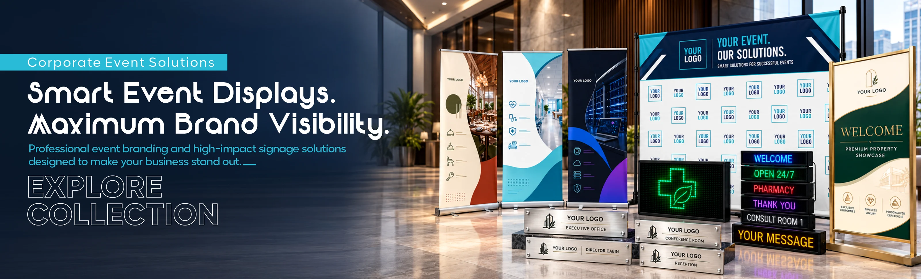 Smart Event Displays by Roz Ads
